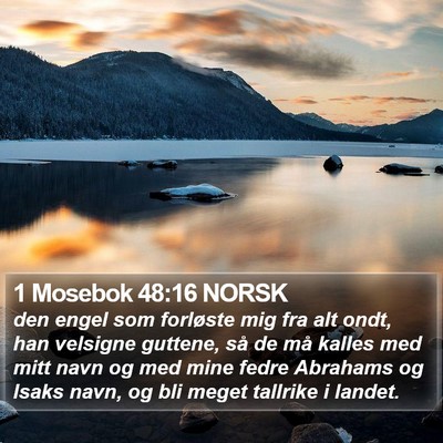 1 Mosebok 48:16 NORSK Bible Verse Image