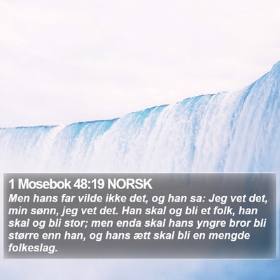 1 Mosebok 48:19 NORSK Bible Verse Image