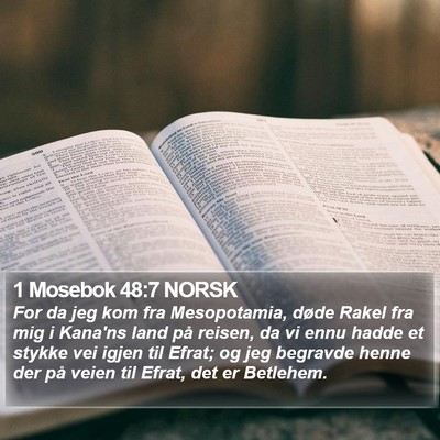 1 Mosebok 48:7 NORSK Bible Verse Image