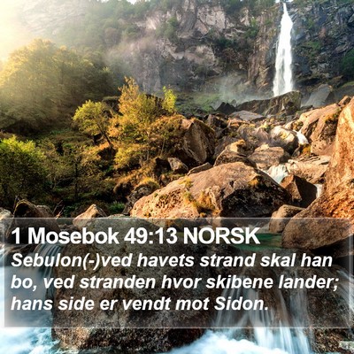 1 Mosebok 49:13 NORSK Bible Verse Image