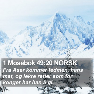 1 Mosebok 49:20 NORSK Bible Verse Image