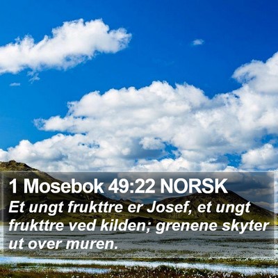 1 Mosebok 49:22 NORSK Bible Verse Image