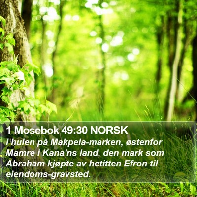 1 Mosebok 49:30 NORSK Bible Verse Image