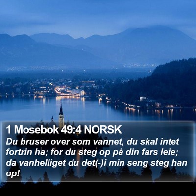 1 Mosebok 49:4 NORSK Bible Verse Image