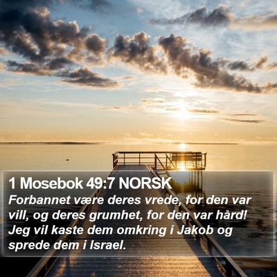 1 Mosebok 49:7 NORSK Bible Verse Image