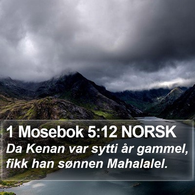 1 Mosebok 5:12 NORSK Bible Verse Image