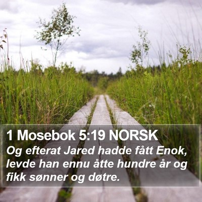 1 Mosebok 5:19 NORSK Bible Verse Image