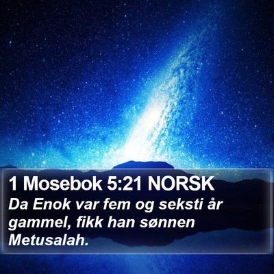 1 Mosebok 5:21 NORSK Bible Verse Image