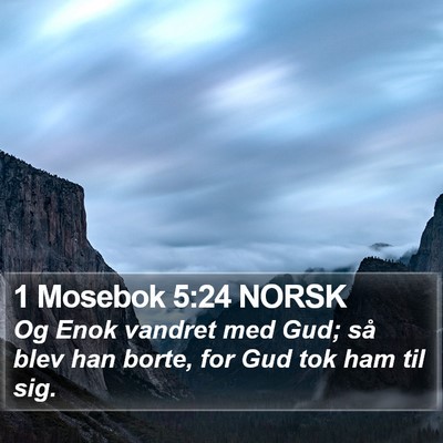 1 Mosebok 5:24 NORSK Bible Verse Image
