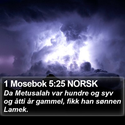1 Mosebok 5:25 NORSK Bible Verse Image