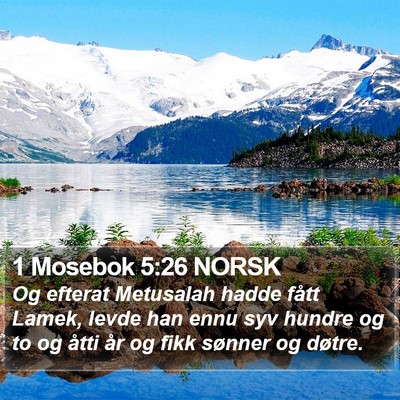 1 Mosebok 5:26 NORSK Bible Verse Image