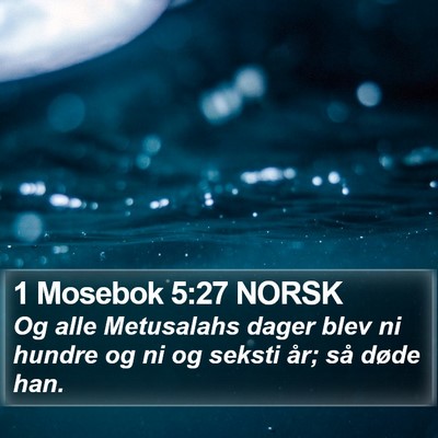 1 Mosebok 5:27 NORSK Bible Verse Image