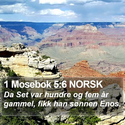 1 Mosebok 5:6 NORSK Bible Verse Image