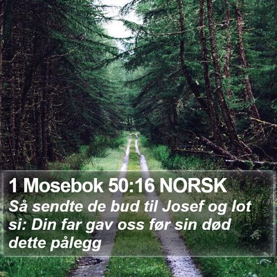 1 Mosebok 50:16 NORSK Bible Verse Image
