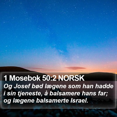 1 Mosebok 50:2 NORSK Bible Verse Image