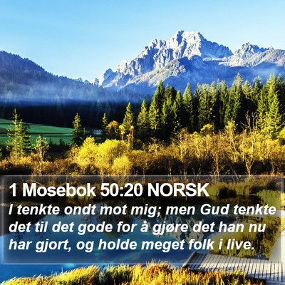 1 Mosebok 50:20 NORSK Bible Verse Image