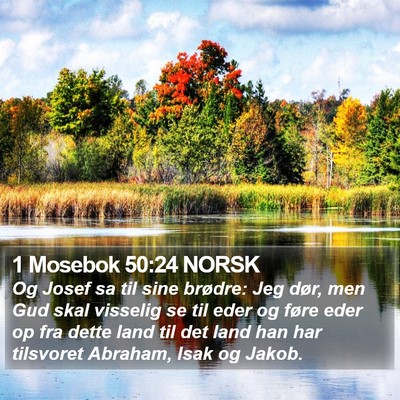 1 Mosebok 50:24 NORSK Bible Verse Image