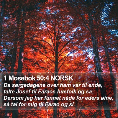 1 Mosebok 50:4 NORSK Bible Verse Image