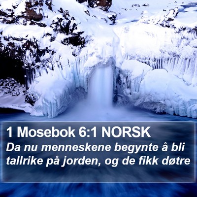 1 Mosebok 6:1 NORSK Bible Verse Image