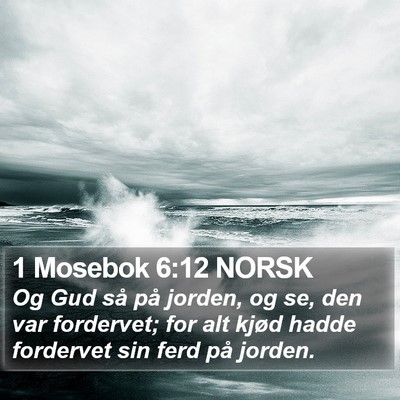 1 Mosebok 6:12 NORSK Bible Verse Image