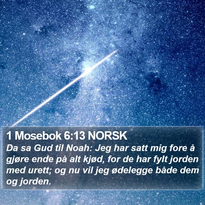 1 Mosebok 6:13 NORSK Bible Verse Image