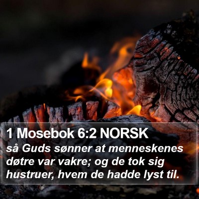 1 Mosebok 6:2 NORSK Bible Verse Image