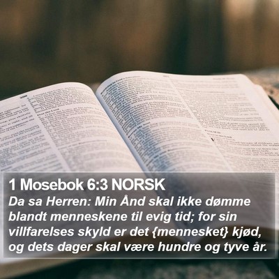 1 Mosebok 6:3 NORSK Bible Verse Image