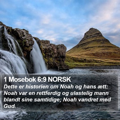 1 Mosebok 6:9 NORSK Bible Verse Image