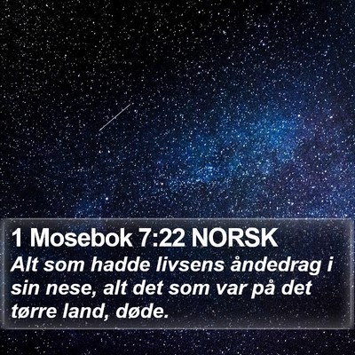 1 Mosebok 7:22 NORSK Bible Verse Image