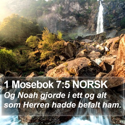 1 Mosebok 7:5 NORSK Bible Verse Image