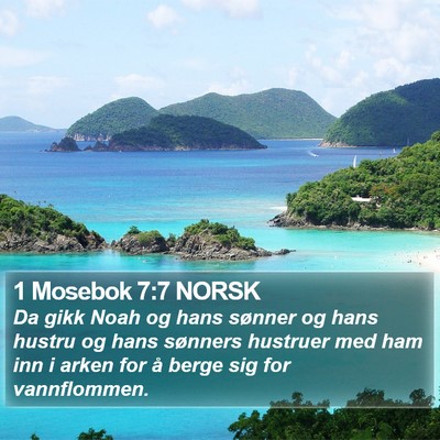 1 Mosebok 7:7 NORSK Bible Verse Image