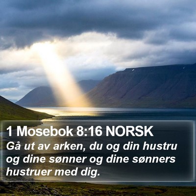 1 Mosebok 8:16 NORSK Bible Verse Image
