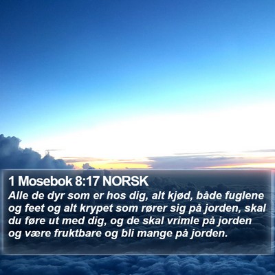 1 Mosebok 8:17 NORSK Bible Verse Image