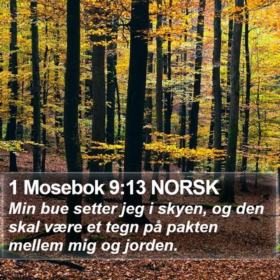 1 Mosebok 9:13 NORSK Bible Verse Image