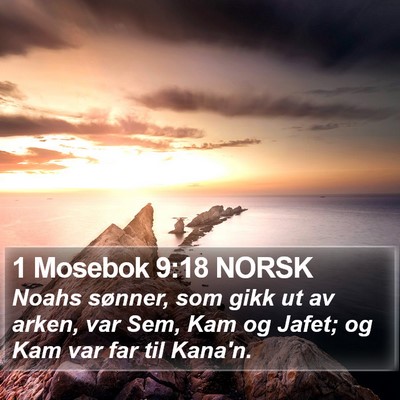 1 Mosebok 9:18 NORSK Bible Verse Image