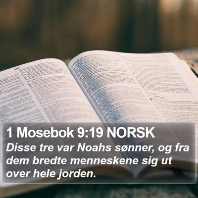 1 Mosebok 9:19 NORSK Bible Verse Image