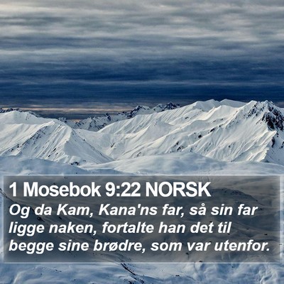 1 Mosebok 9:22 NORSK Bible Verse Image