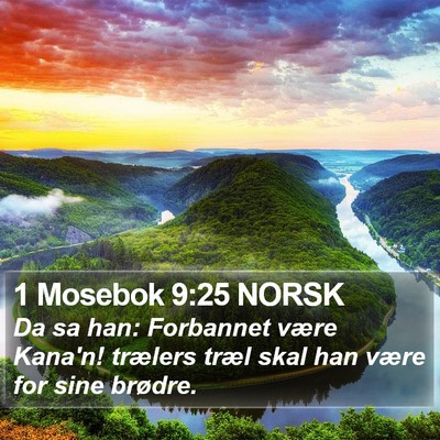 1 Mosebok 9:25 NORSK Bible Verse Image