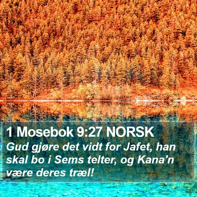 1 Mosebok 9:27 NORSK Bible Verse Image