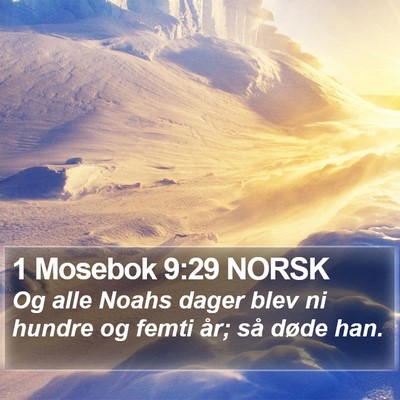 1 Mosebok 9:29 NORSK Bible Verse Image