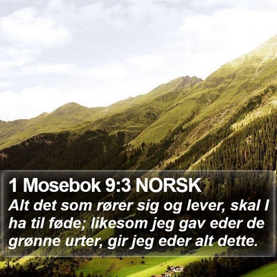 1 Mosebok 9:3 NORSK Bible Verse Image