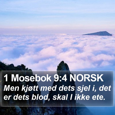 1 Mosebok 9:4 NORSK Bible Verse Image