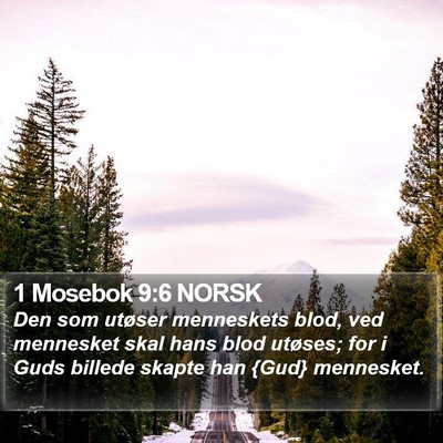 1 Mosebok 9:6 NORSK Bible Verse Image