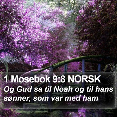 1 Mosebok 9:8 NORSK Bible Verse Image