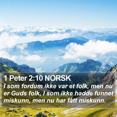 1 Peter 2:10 NORSK Bible Verse Image