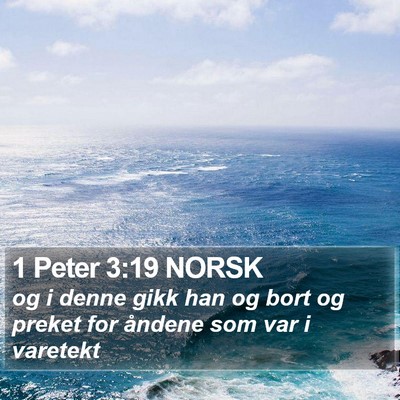 1 Peter 3:19 NORSK Bible Verse Image