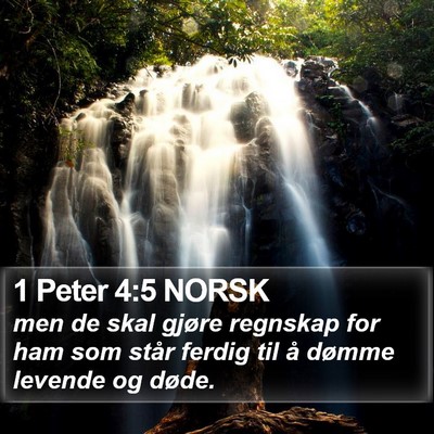 1 Peter 4:5 NORSK Bible Verse Image