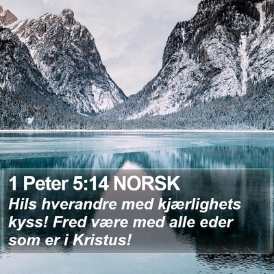 1 Peter 5:14 NORSK Bible Verse Image