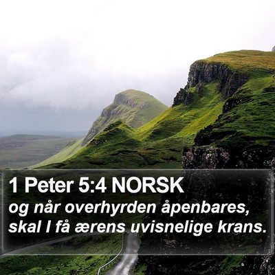 1 Peter 5:4 NORSK Bible Verse Image
