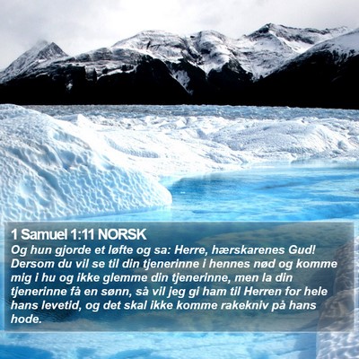 1 Samuel 1:11 NORSK Bible Verse Image